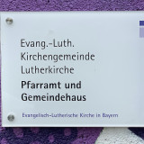 Schild Pfarramt